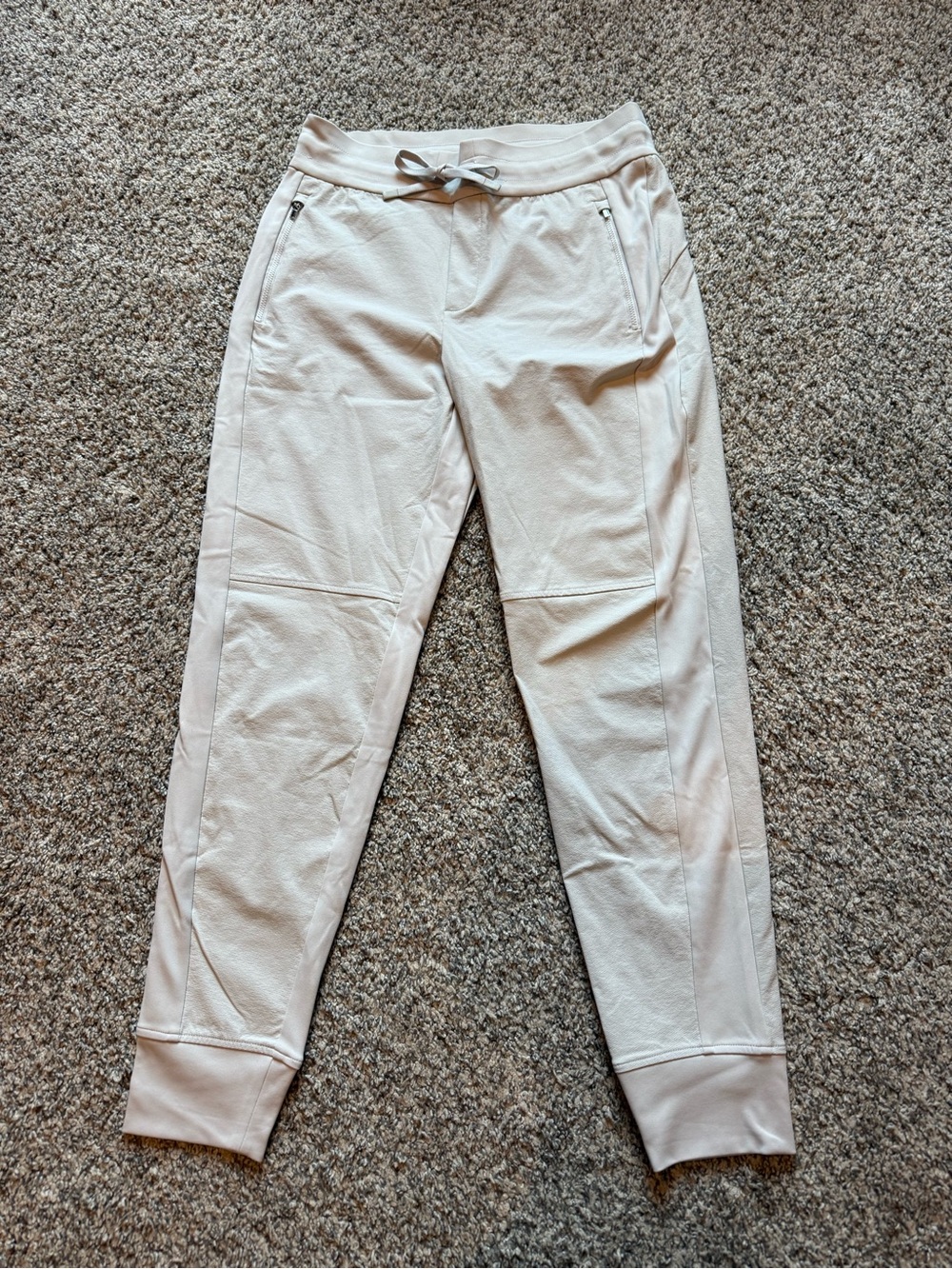 Athleta Cream Drawstring Jogger Pants